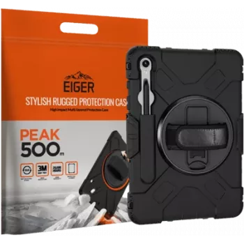 Eiger Peak 500m dėklas Samsung Tab S10 FE+ juodas (EGPE00188)