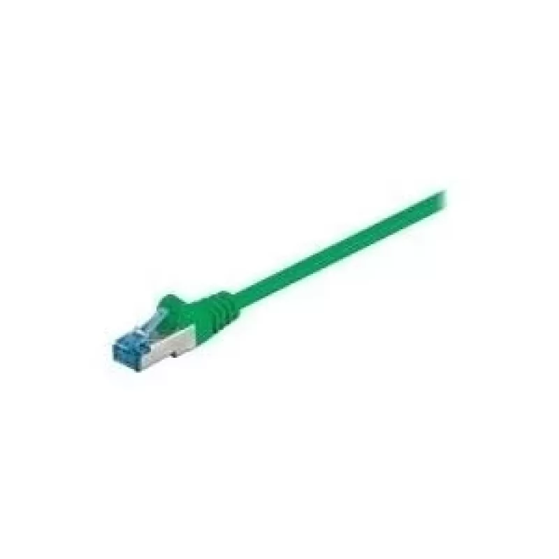 Wentronic Goobay CAT 6a komutacinis kabelis, S/FTP (PiMF), žalias, 5 m - LSZH be halogenų, varis (93816)