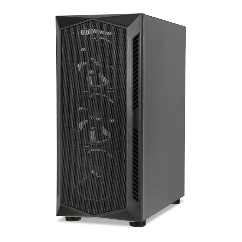 PC korpusas IBOX LUPUS 27 Midi Tower ATX, grūdintas stiklas, RGB, 455×200×380 mm, palaiko ATX, GPU iki 32 cm