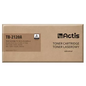 Actis TB-2120A dažų kasetė (pakaitalas Brother TN2120; standartinė; 2600 puslapių; juoda)
