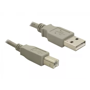 USB laidas DeLOCK 82216 USB 2.0 3m USB A USB B Pilka