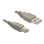 USB laidas DeLOCK 82216 USB 2.0 3m USB A USB B Pilka