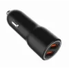 Automobilinis išmaniojo telefono įkroviklis Gembird TA-UC-A2QC36-CAR-01, 36 W, 12–24 V, cigarečių degiklis, juodas