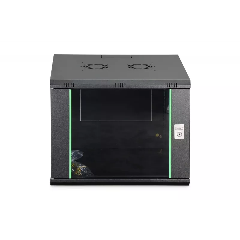 Sieninis tinklo spinta DIGITUS Dynamic-N 9U 19 colių 600x600 mm, IP20, raktinis užraktas, nesurinkta