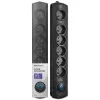 Įtampos ribotuvas Qoltec 50112 juodas 6 kintamosios srovės lizdai 230V 3m