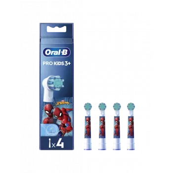 Oral-B EB10-4 Kids Spiderman keičiamieji šepetėlių antgaliai, 4 vnt.