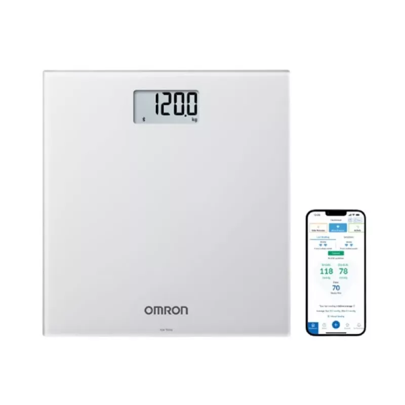 Omron HN300T2 Intelli IT stačiakampės pilkos elektroninės asmeninės svarstyklės