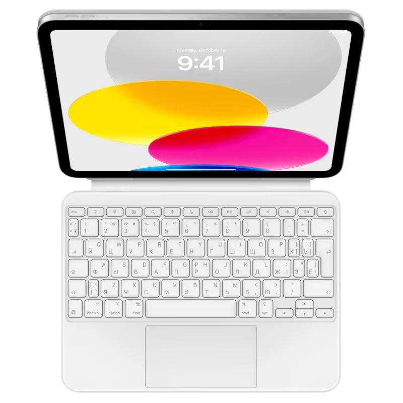 Klaviatūra Apple Magic MQDP3RS/A QWERTY rusiška belaidė su jutikliniu kilimėliu