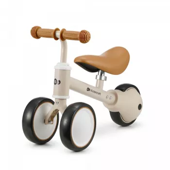 Vaikiškas balansinis dviratukas kinder kraft CUTIE Light Beige — lengvas mažylių važinėjimosi žaislas