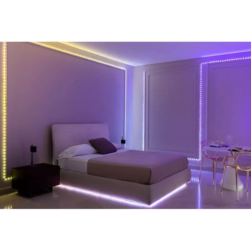 Twinkly Dots 60 RGB USB išmanieji žibintai, 3 m, juodi