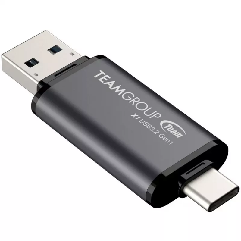 Team Group Stick Team X1 64GB USB 3.0 dvigubas diskas – USB atmintinė – 64 GB (TX1364GC01)