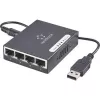 Tinklo komutatorius Renkforce 1423415 — 4 prievadų 1 Gbit/s su USB maitinimo įvestimi
