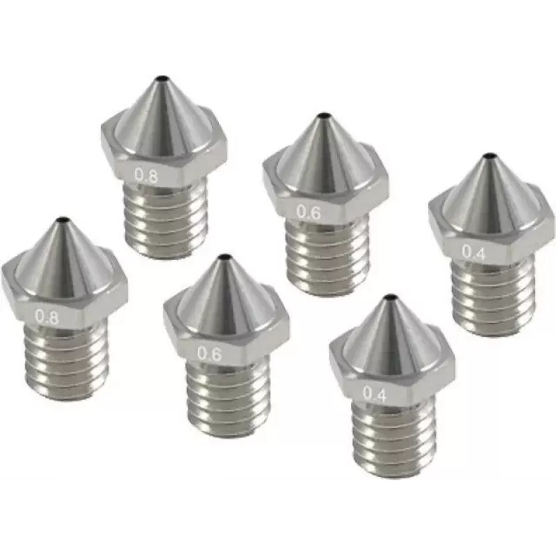 Purkštukų rinkinys „Flashforge Creator 3 Pro“ – atsarginiai purkštukai 0,4 mm, 0,6 mm, 0,8 mm