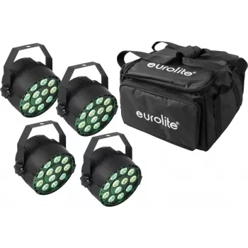 EUROLITE 4x LED PARty TCL Spot + minkšto krepšio rinkinys (20000540)