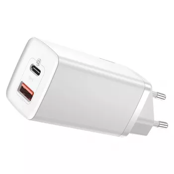 Įkroviklis Baseus CCGAN2L-B02 Vidaus kintamosios srovės greitasis įkrovimas 20V 1xUSB 1xType-C Baltas