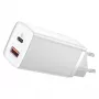 Įkroviklis Baseus CCGAN2L-B02 Vidaus kintamosios srovės greitasis įkrovimas 20V 1xUSB 1xType-C Baltas