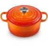 Le Creuset Signature apvali skrudintuvė 18 cm vulkaninė