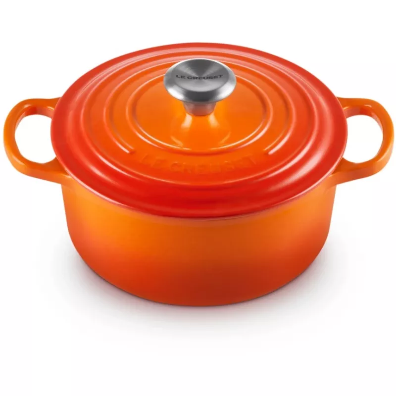 Le Creuset Signature apvali skrudintuvė 18 cm vulkaninė