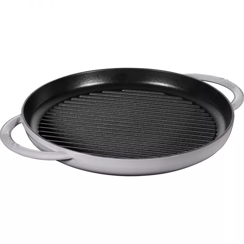 Grill pan ZWILLING STAUB Apvali 30 cm Pilka