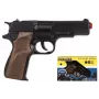 Pulio metal police pistol model 125/6 — žaislinis metalinis šovinių pistoletas pagamintas Gonher