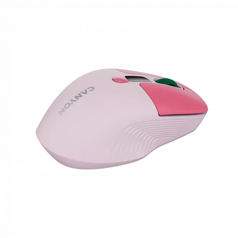Canyon MW-26 - 2in1 belaidė optinė pelė Bluetooth / 2,4 GHz - tyli - rožinė