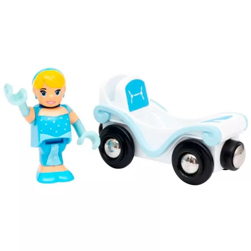 Ravensburger BRIO Disney Princess Cinderella & Wagon skalės modelio dalis / priedas, mėlyna / balta, amžius 3+