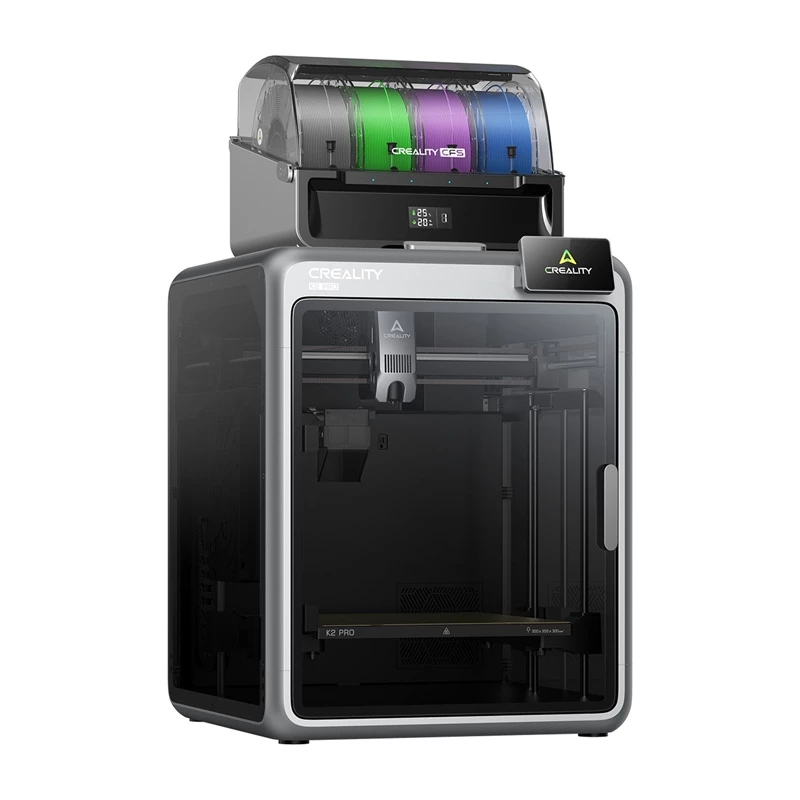 3D spausdintuvas Creality K2 Pro Combo — statymo tūris 300×300×400 mm, dvigubas ekstruderis