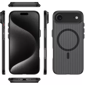 Dėklas 4smarts 541640 iPhone 17 Air 16.8 cm Juodas Skaidrus