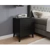 Naktinis staliukas cama meble NOVA 44x40x52 cm matinė juoda — 1 stalčius, 16 mm rėmas