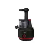 Lėto spaudimo sulčiaspaudė Tefal Juiceo ZC150 — 150 W, 4,5 cm padavimo vamzdis, 0,8 l sulčių ir minkštimo talpyklos, 80 aps./min., juoda/raudona