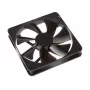 Noiseblocker NB-JuodaSilent Pro 140mm korpuso ventiliatorius - Juodas