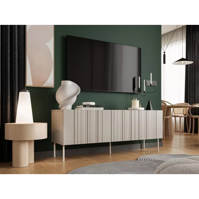 Cama RTV spintelė ISLA 150.5x40x60 kašmyro matinis