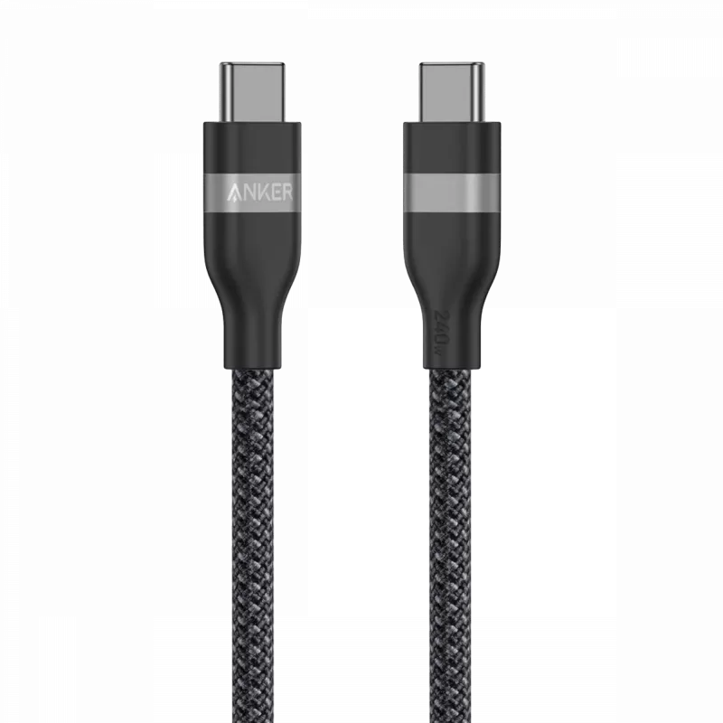 USB-C į USB-C laidas Anker A82E2 — 0,9 m, USB C į USB C, juodas