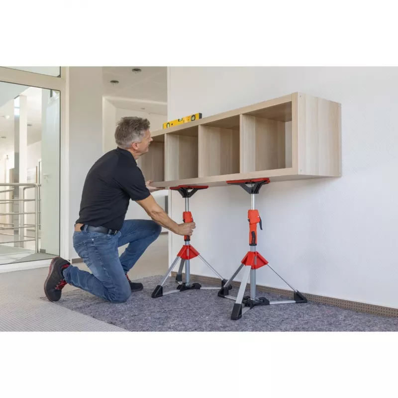Lubų ir montavimo atrama Bessey STE90 reguliuojama 575–910 mm su siurblio rankena