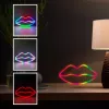 Neoninės lempos MANTA SNL61RGB LIPS RGB spalvą keičiantis dekoratyvinis ženklas, modelis SNL61RGB