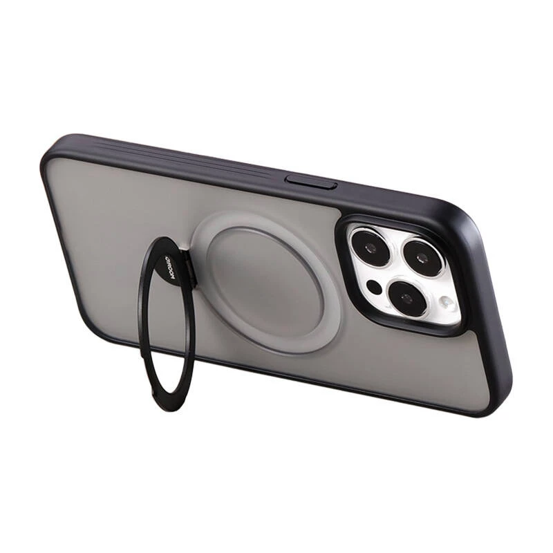 Apsauginis magnetinis dėklas Joyroom JR-BP004, skirtas iPhone 15 — juodas, plonas magnetinis korpusas