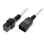 Microconnect MC-C19C20LOCK-2M-W laidas su užraktu C19 į C20 2 m