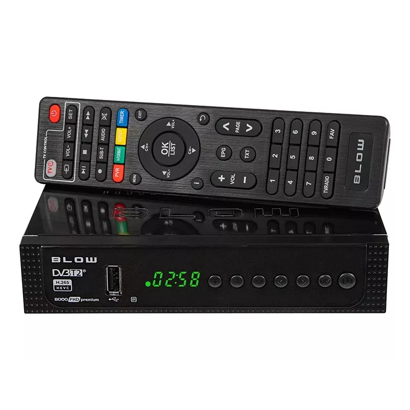 77-039# Dekoder Tuner Dvb-t2 Blow 8000fhd Premium