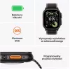 Išmanusis laikrodis „Apple Watch Ultra 3“ GPS + Cellular 49 mm juodo titano korpusas su juodo titano „Milanese“ apyranke (vidutinė)