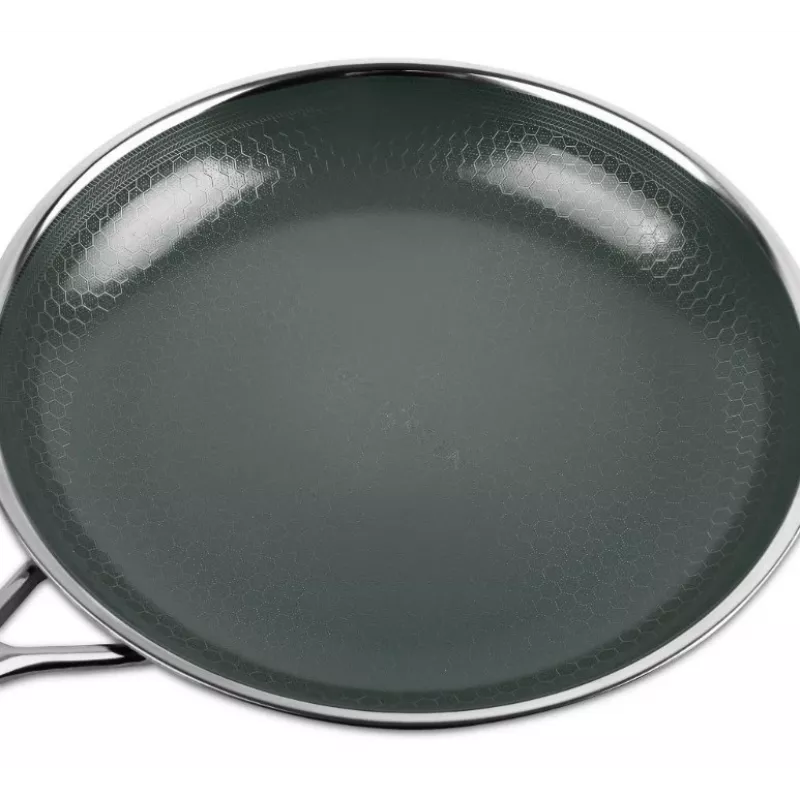 Keptuvė KOHERSEN NX CERAMIC 24 cm, nerūdijančio plieno korpusas, NX CERAMIC nelimpanti danga, tinkama indukcijai, su dangčiu