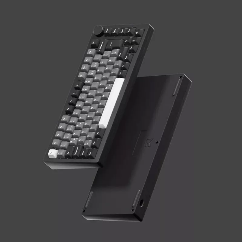 Mechaninė žaidimų klaviatūra AKKO MonsGeek M1W SP rožinė ir balta belaidė RGB V3 Piano Pro jungiklis
