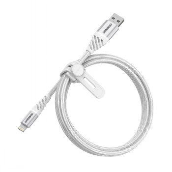 USB-A į Lightning laidas OTTERBOX 1 m — Cloud White, USB-A vyriškas į Lightning vyriškas
