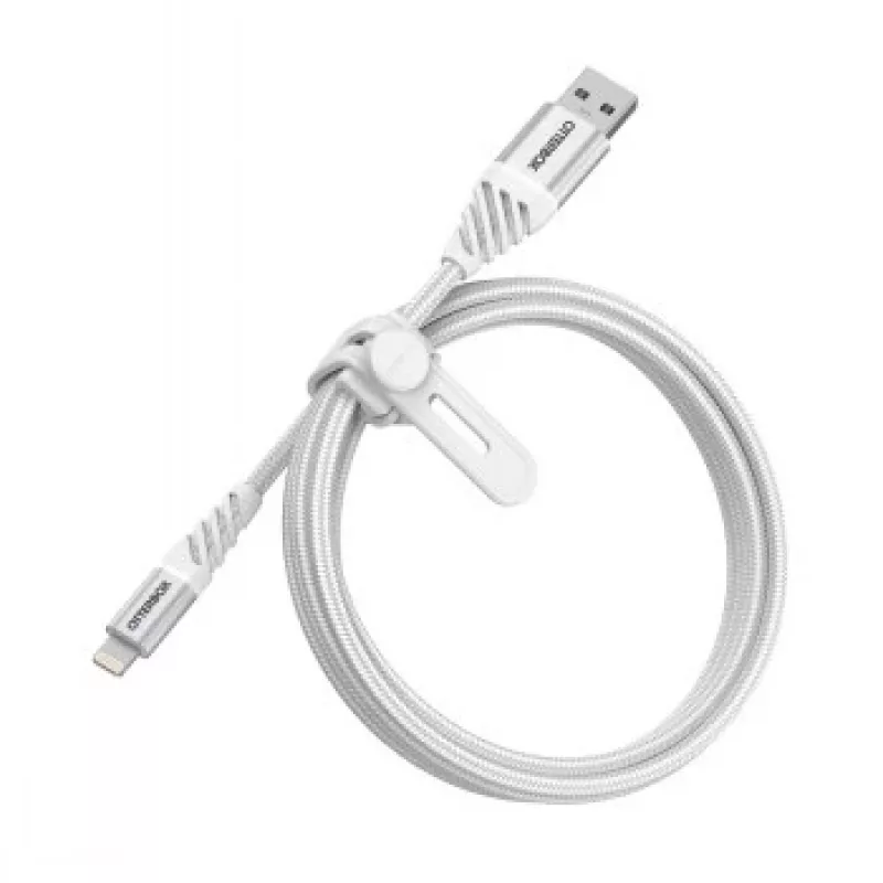 USB-A į Lightning laidas OTTERBOX 1 m — Cloud White, USB-A vyriškas į Lightning vyriškas