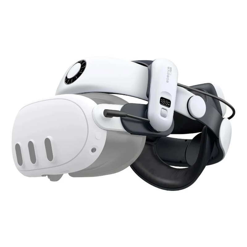 BOBOVR baterija Relief Strap S3 PRO, skirtas Meta Quest 3 — reguliuojamas patogus galvos dirželis