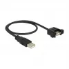 USB laidas DeLOCK 85461 USB 2.0 0,5 m juodas