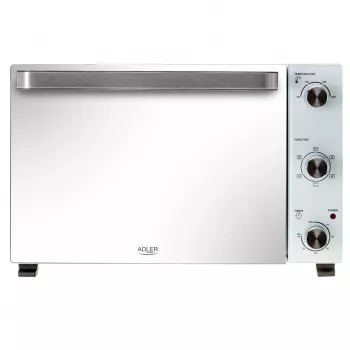 Elektrinė stalviršio orkaitė Adler AD 6027, 48 l talpa, 1800 W, balta