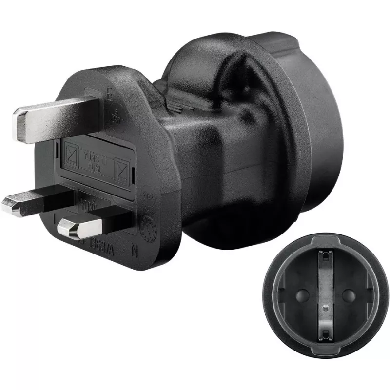 Maitinimo adapteris Goobay 95307 juodas UK