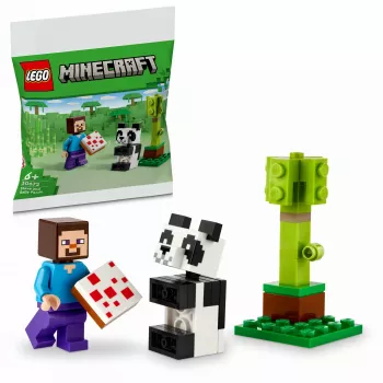 LEGO Minecraft Steve ir mažoji panda 30672 Polybag