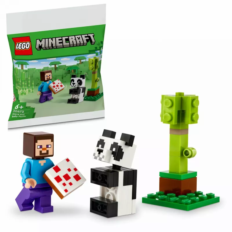 LEGO Minecraft Steve ir mažoji panda 30672 Polybag