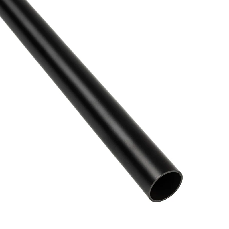 Kietas vamzdelis 14 mm OD, 500 mm — BitsPower Bitspower None Chamfer žalvaris, anglies juodumo